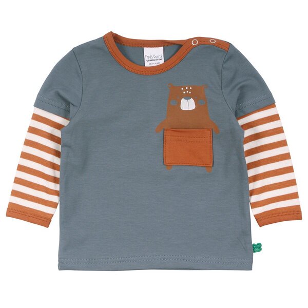 Fred's World by Green Cotton "Green Cotton" T-Shirt Bär Layer-Look von Fred's World by Green Cotton