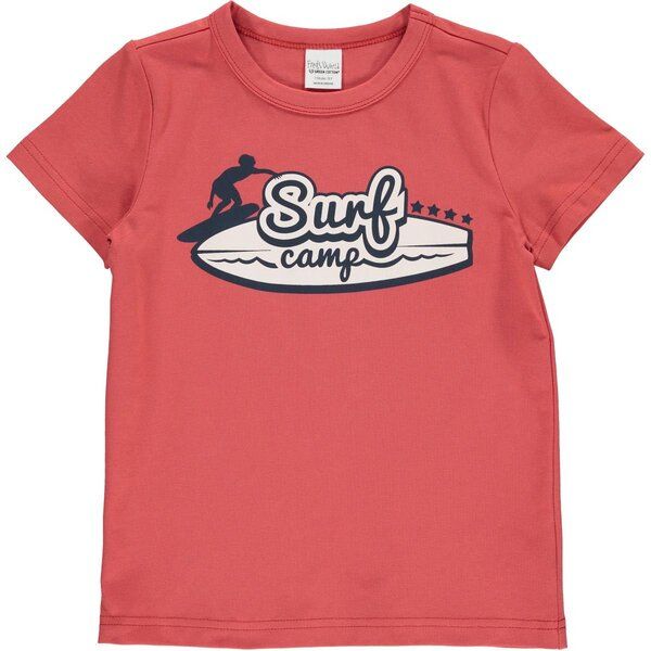 Fred's World by Green Cotton "Green Cotton" T-Shirt rot Surf von Fred's World by Green Cotton