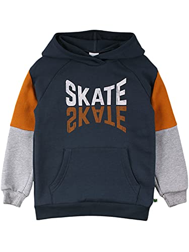 Fred's World by Green Cotton Jungen Skate Sweat Hoodie Hooded Sweatshirt, Grey Midnight, 128 von Fred's World by Green Cotton