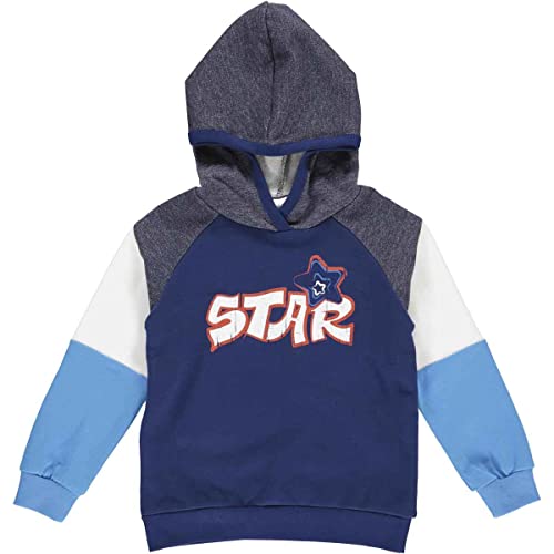 Fred's World by Green Cotton Jungen Star Hoodie Hooded Sweatshirt, Deep Blue, 104 EU von Fred's World by Green Cotton