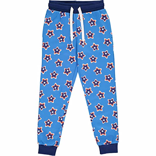 Fred's World by Green Cotton Jungen Star Sweat Casual Pants, Happy Blue/Deep Blue/Energy Blue/Mandarin, 110 EU von Fred's World by Green Cotton