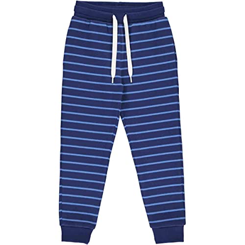 Fred's World by Green Cotton Jungen Stripe Casual Pants, Deep Blue/Happy Blue, 104 EU von Fred's World by Green Cotton