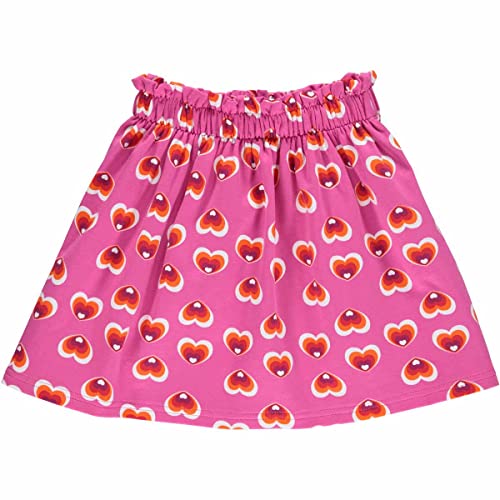 Fred's World by Green Cotton Mädchen Heart Frill Skirt, Fuchsia/Mandarin/Lollipop/Plum, 134 EU von Fred's World by Green Cotton