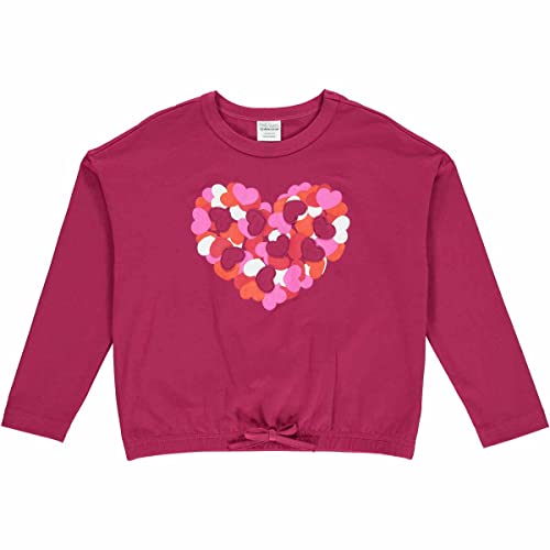 Fred's World by Green Cotton Mädchen Heart Volume L/S T Shirt, Plum, 104 EU von Fred's World by Green Cotton