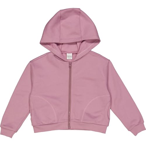 Fred's World by Green Cotton Mädchen Hoodie Zip Jacket Cardigan Sweater, Pink Haze, 104 EU von Fred's World by Green Cotton