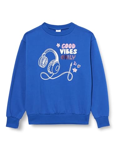 Fred's World by Green Cotton Mädchen Tangle Print Sweatshirt, Star Blue, 104 EU von Fred's World by Green Cotton