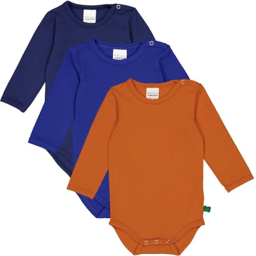 Fred's World by Green Cotton Unisex Alfa l/s Body 3-Pack Base Layer, Marmelade/Star Blue/Academy, 56 Fred's World by Green Cotton Unisex Alfa l/s Body 3-Pack Base Layer, Marmelade/Star Blue/Academy, 56 von Fred's World by Green Cotton