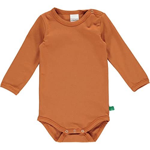 Fred's World by Green Cotton Unisex Baby Alfa l/s Body and Toddler Sleepers, Wood, 92 von Fred's World by Green Cotton