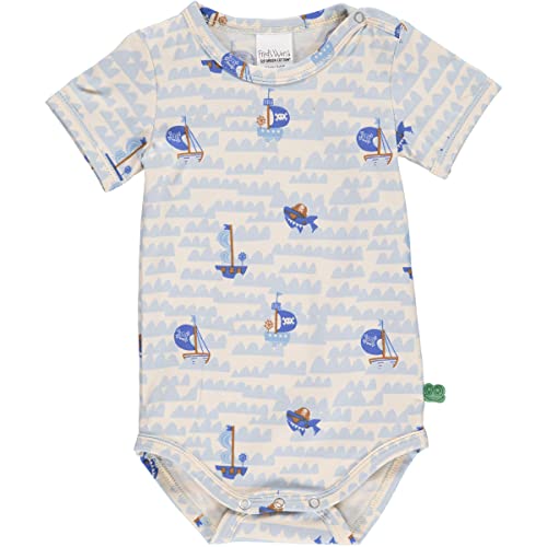 Fred's World by Green Cotton Unisex Baby Pirate s/s Body and Toddler Sleepers, Buttercream, 92 von Fred's World by Green Cotton