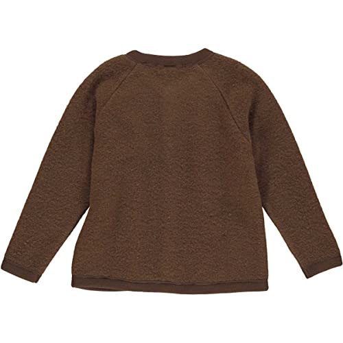 Fred's World by Green Cotton Unisex-Child Wool Fleece Jacket, Brown Mist, 140 von Fred's World by Green Cotton