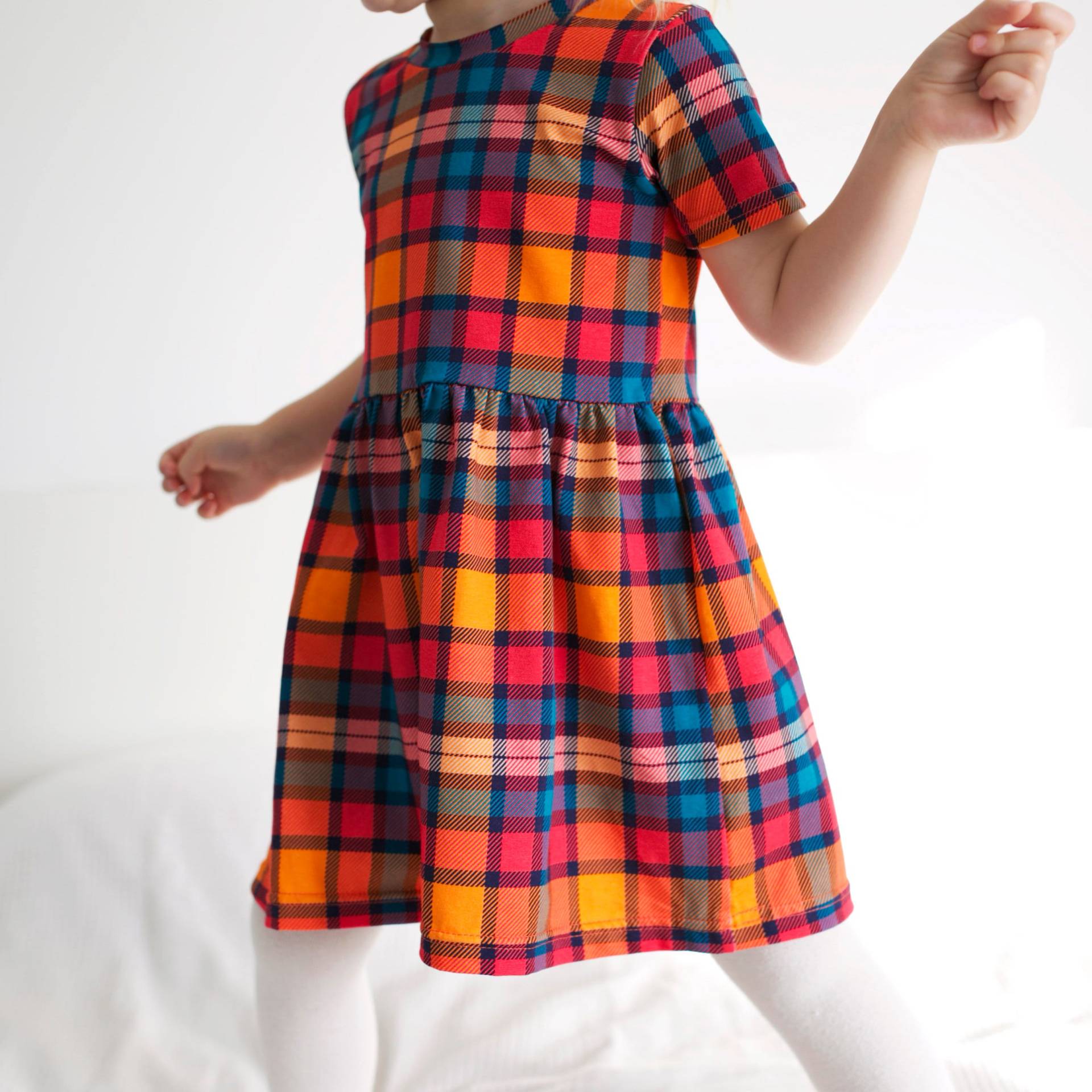 Kleinkind & Kinder Kariertes Tartan Kleid - Weiche Baumwolle, Handgefertigt Aus Uk von FredandNoah