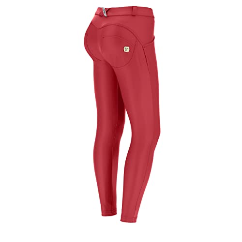 FREDDY Damen Wr.up Superskinny 7/8 Vita Regular Similpelle-Special Edition Casual Pants, Deep Claret, S von FREDDY