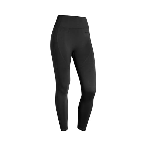 FREDDY - Leggings mit hohem Bund und 7/8-Länge, nahtlos mit gerippten Details, Schwarz , Medium von Freddy