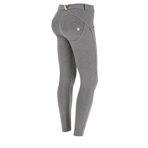 FREDDY - Push Up WR.up® 7/8 Superskinny Baumwolle Bio, Grau meliert, L von Freddy