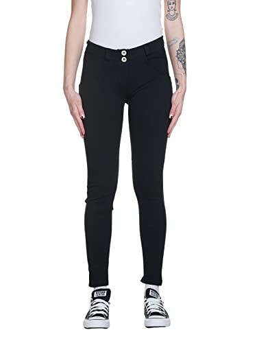 FREDDY - WR.up® Push Up Hose Skinny Bio-Baumwolle Regular Bund, Schwarz , L von Freddy