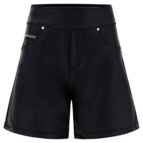 FREDDY - Shorts N.o.w.® Pants mit Unterseite aus Kunstleder, Schwarz , S von Freddy
