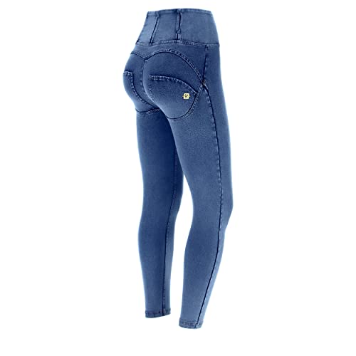 FREDDY WR.UP Push Up WR.UP® 7/8 hohe Taille Super Skinny mit Reißverschluss, Helle Jeans, X-Small von Freddy