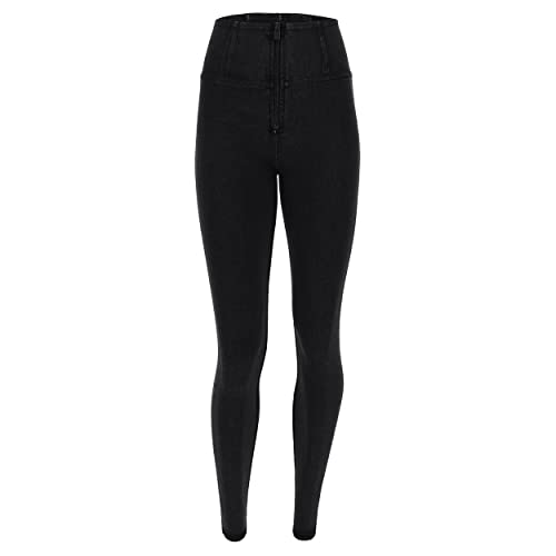 FREDDY WR.UP WR.UP® Super Skinny High Waist Push Up Jeggings mit Reißverschluss, Jeans, Schwarz., X-Small von Freddy