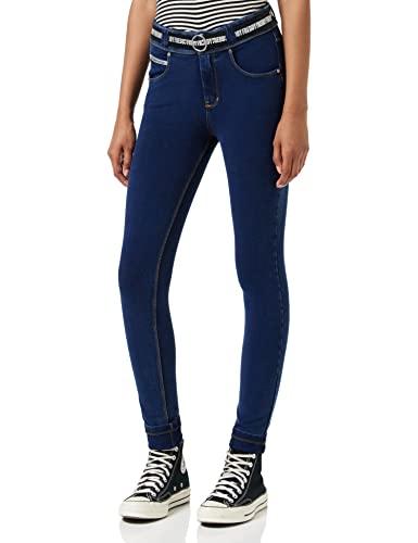 Freddy Damen NOW1MC002_J0Y Leggings, Dunkle Jeans-gelbe Naht, S von Freddy