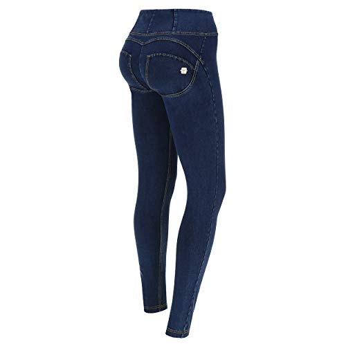 Freddy Damen Wrup1hj01e Hose, Blau (Jeans Scuro/Cuciture Gialle J0Y), 36 (Herstellergröße: Medium) von Freddy