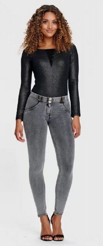 Freddy Jeggings Freddy WR.UP® Damen Push-Up Jeans - Regular Waist Super Skinny - Grau von Freddy