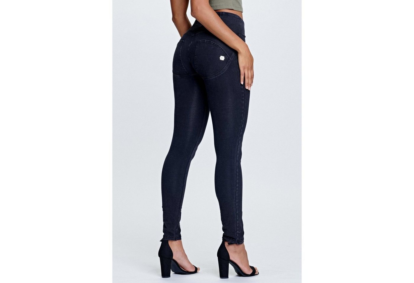 Freddy Jeggings Freddy WR.UP Eco Denim Regular Waist Super Skinny Schwarz von Freddy