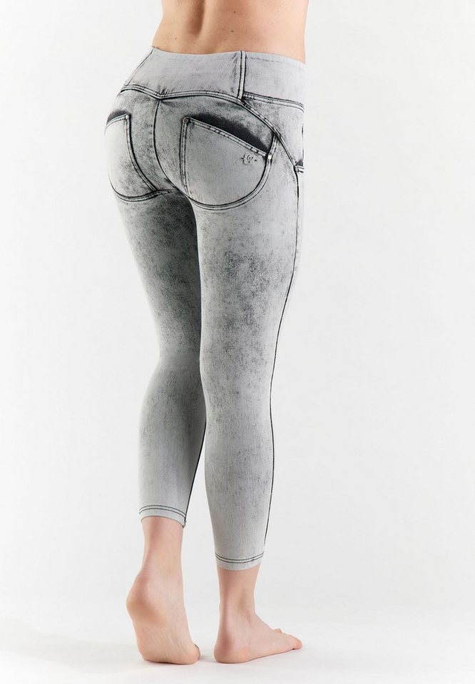 Freddy Jeggings Freddy WR.UP Push-Up SNUG 7/8 Mid Waist Skinny Bleach grey von Freddy