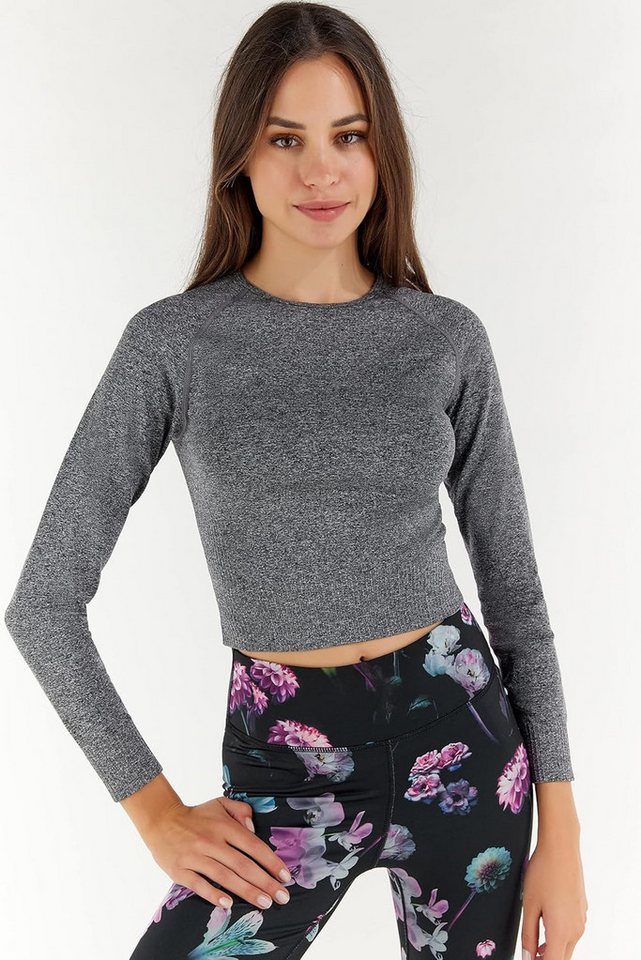 Freddy Longsleeve Damen Basic meliert mit langen Ärmeln von Freddy