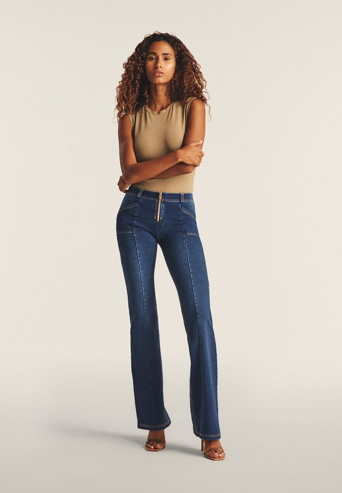 Freddy Stretch-Jeans WR.UP®Push-up-Jeans mit niedrigem Taillenbund und Saum mit Stretch-Anteil von Freddy