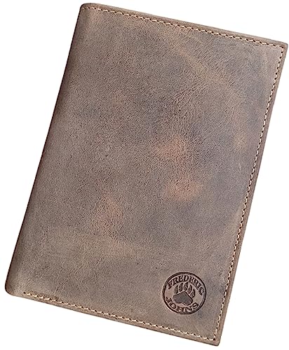 Geldbörse aus Leder – Brieftasche für Führerschein – RFID-Brieftasche – Format 3 Klappen – französisches Design – Modell Tower von Frédéric Johns