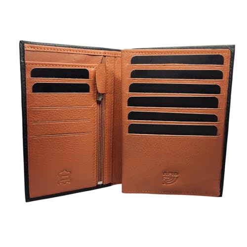 Frédéric Johns Geldbörse aus Leder – Geldbörse für Führerschein – RFID-Brieftasche – Format 3 Klappen – französisches Design – Modell Tower Frédéric Johns Geldbörse aus Leder – Geldbörse für Führerschein – RFID-Brieftasche – Format 3 Klappen – französisches Design – Modell Tower von Frédéric Johns