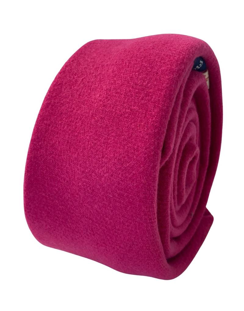 Friedrich Thomas Tweedkrawatte Aus 100% Wolle in Leuchtendem Fuchsia-Rosa von FrederickThomas