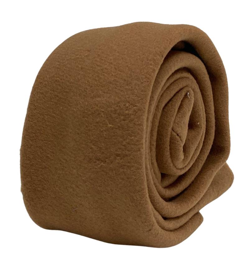 Hellbraune Karamell Wollkrawatte Von Friedrich Thomas Ft3117 Vintage 40Er Jahre Krawatte von FrederickThomas