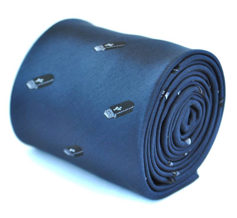 Marineblau Mit Usb-stick-Design Signatur-Blumenmuster Auf Der Rückseite Von Friedrich Thomas Ft1917 von FrederickThomas