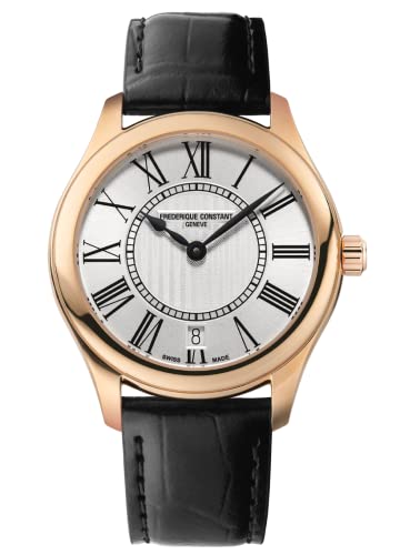 Frederique Constant Herren Analog Quarz Uhr mit Leder Armband FC-220MS3B4 von Frederique Constant