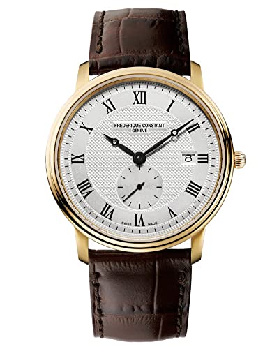 Frederique Constant Herren Analog Quarz Uhr mit Leder Armband FC-245M5S5 von Frederique Constant