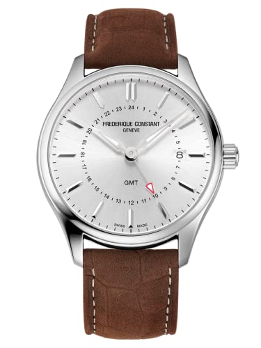Frederique Constant Herren Analog Quarz Uhr mit Leder Armband FC-252SS5B6 von Frederique Constant