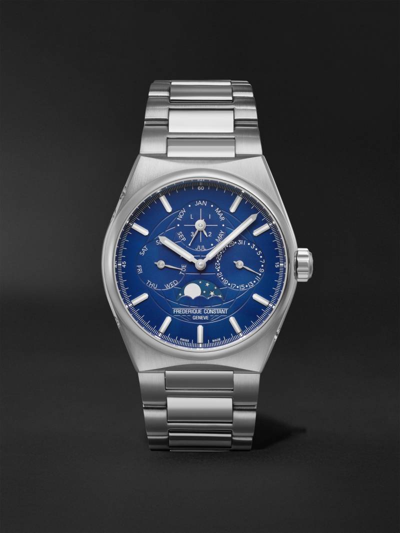 Frederique Constant - Highlife Automatic Perpetual Calendar Moon-Phase 41mm Stainless Steel Watch, Ref. No. FC-775N4NH6B - Men - Blue von Frederique Constant