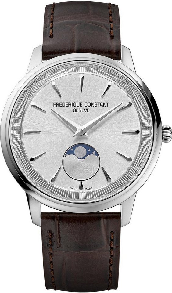 Frederique Constant Quarzuhr QUARTZ MOONPHASE Herrenarmbanduhr von Frederique Constant