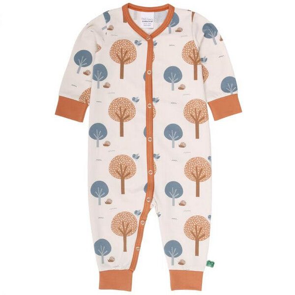 Baby Langarm Schlafanzug/ Strampler *Tree* GOTS & Bio- Baumwolle | Freds World von Freds World