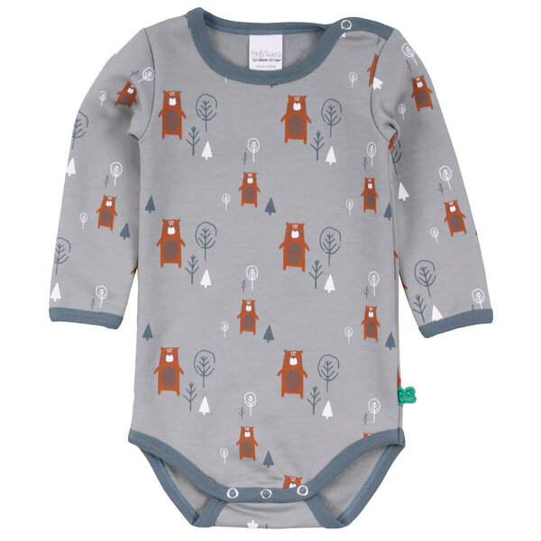 Langarm Baby Body *Bear* GOTS & Bio- Baumwolle | Freds World von Freds World