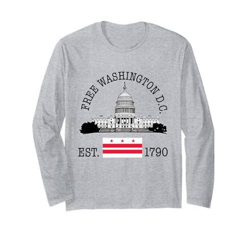 Free DC Washington D.C. Flagge Capitol Hill Herren Damen Langarmshirt Free DC Washington D.C. Flagge Capitol Hill Herren Damen Langarmshirt von Free DC Washington D.C. Flag