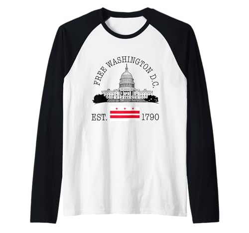 Free DC Washington D.C. Flagge Capitol Hill Herren Damen Raglan Free DC Washington D.C. Flagge Capitol Hill Herren Damen Raglan von Free DC Washington D.C. Flag