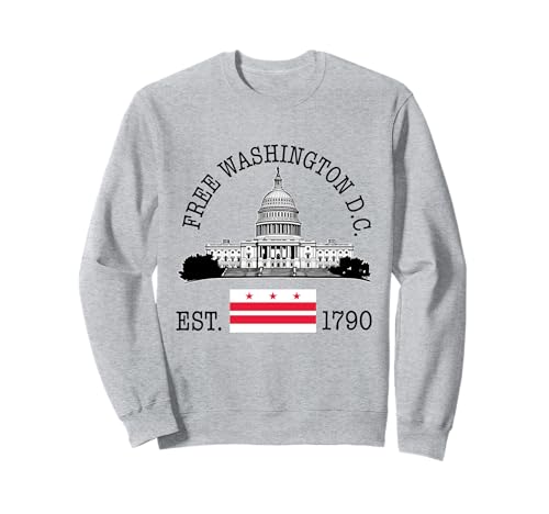 Free DC Washington D.C. Flagge Capitol Hill Herren Damen Sweatshirt Free DC Washington D.C. Flagge Capitol Hill Herren Damen Sweatshirt von Free DC Washington D.C. Flag