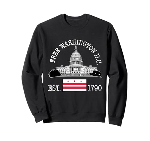 Free DC Washington D.C. Flagge Capitol Hill Herren Damen Sweatshirt von Free DC Washington D.C.