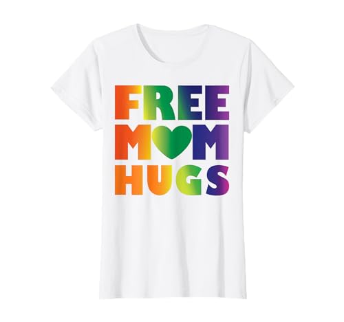 Damen Free Mom Hugs T-Shirt LGBT Gay Pride Parades Regenbogen Shirt T-Shirt von Free Mom Hugs T Shirt LGBT Pride Gift Tee