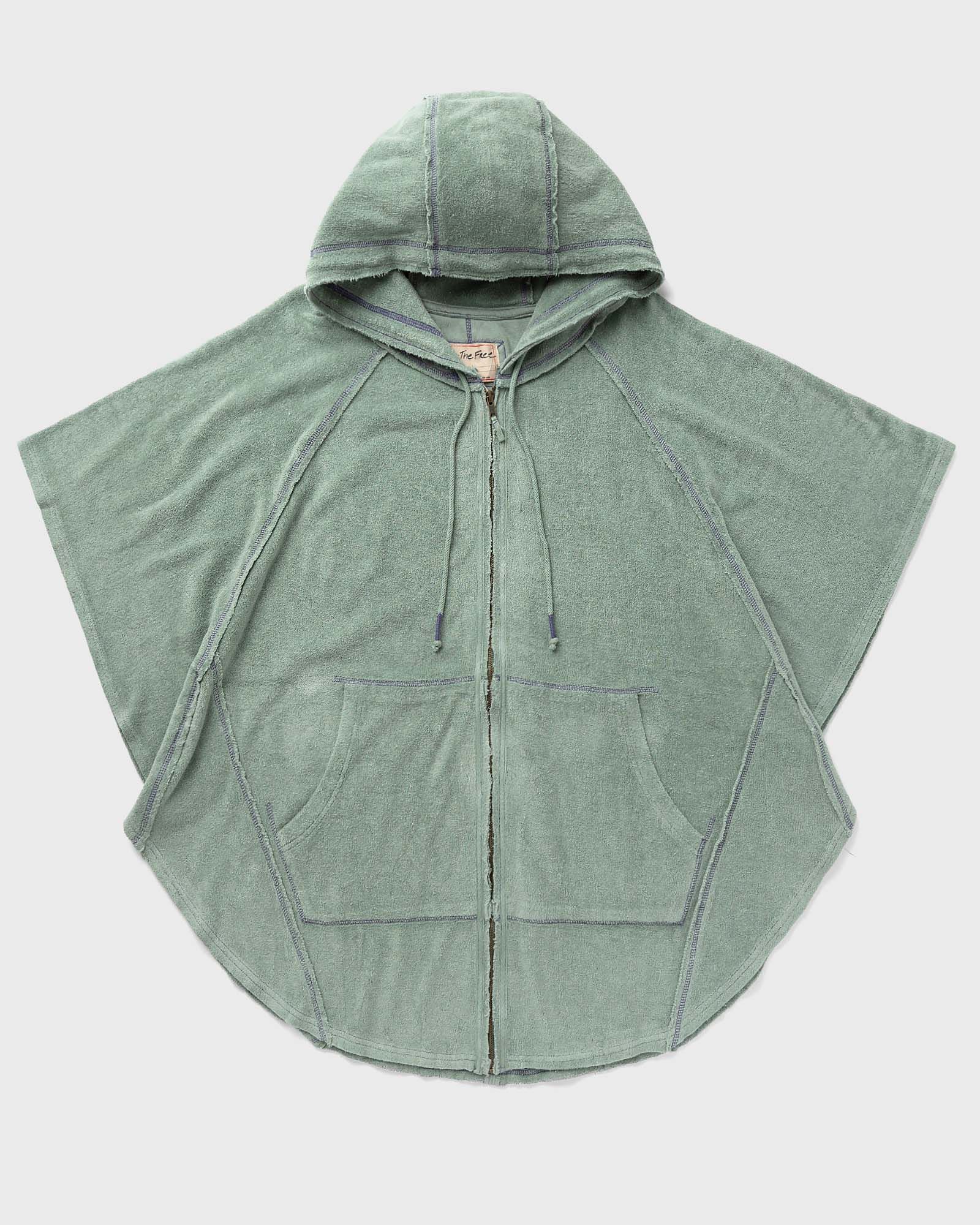 Free People BEACH LOVE PONCHO women Zippers green in Größe:S von Free People