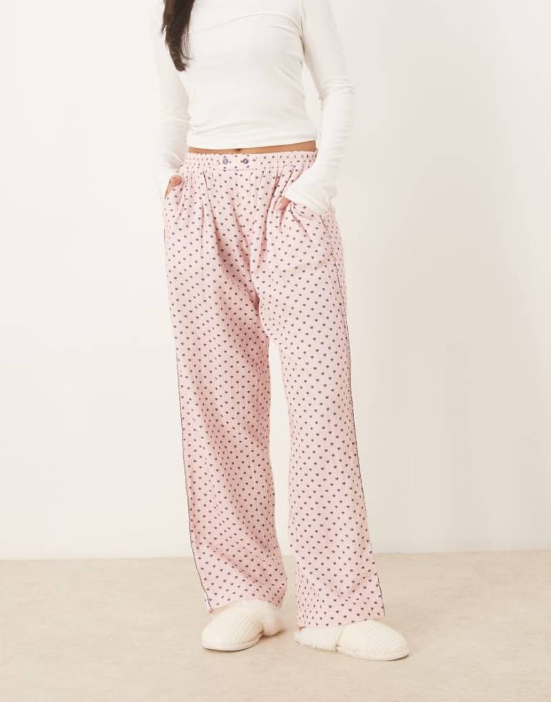 Free People - Be Mine - Hose in Rosa mit elastischem Bund von Free People