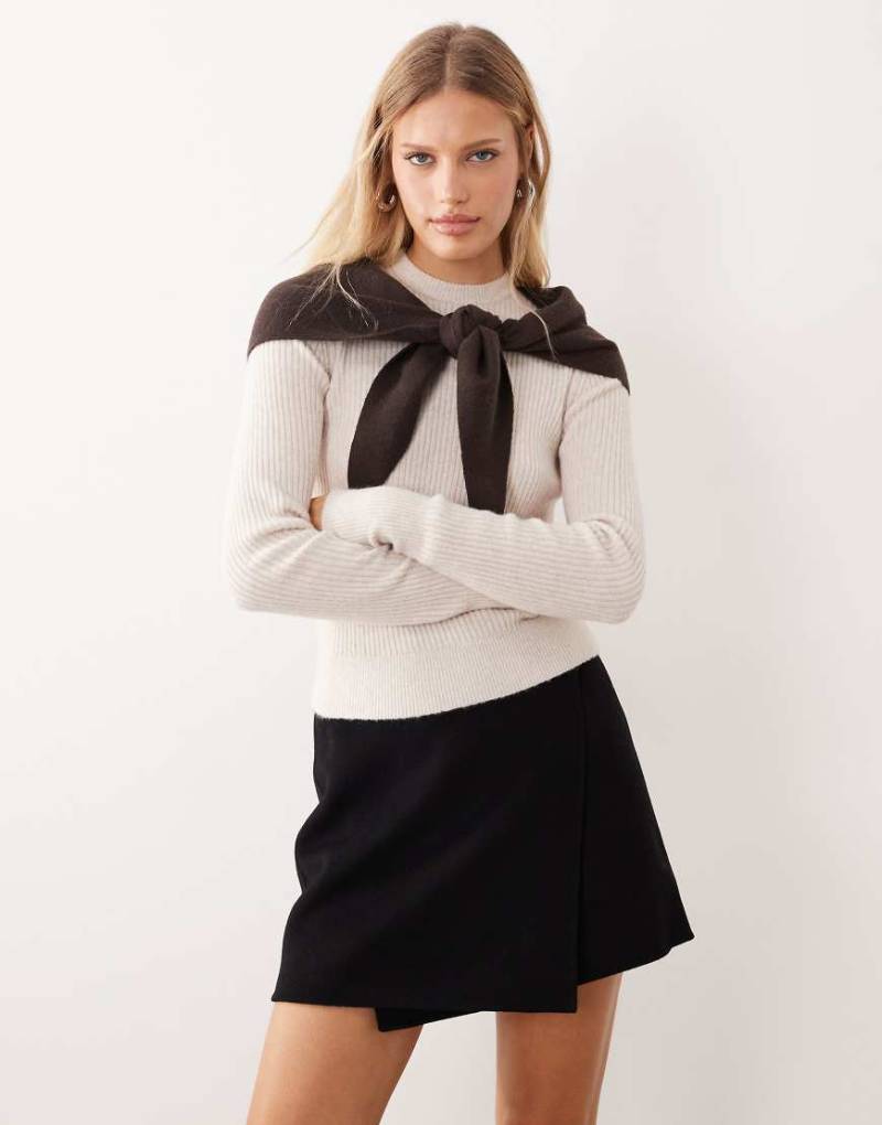 Free People - Even After - Pullover in Mandelmilchweiß von Free People