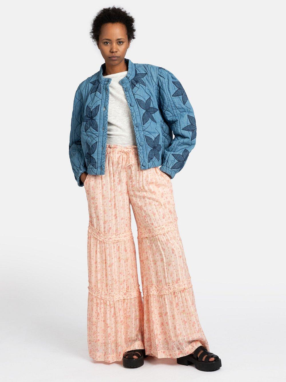 Free People Jacke Damen Baumwolle, blau von Free People